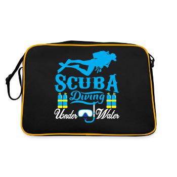 Scuba Diving - Sac Retro - noir/or - Dos