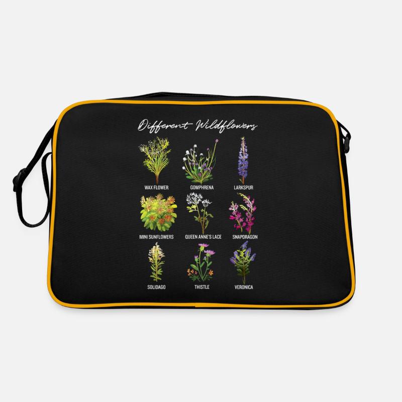 Différentes fleurs sauvages, uniques et rétro rétro Sac Retro