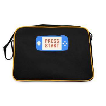 Press start - Retro Bag - black/gold - Back