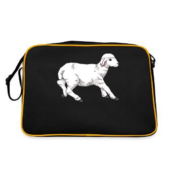 Agneau jeune mouton - Sac Retro - noir/or - Dos