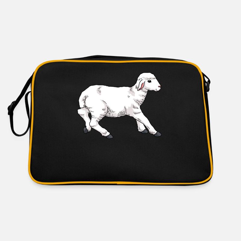 Junges Schaf Lamm Retro Tasche