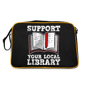 library - Retro Bag - black/gold - Back