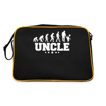 evolution of uncle - Retro Tasche - Schwarz/Gold - Hinten