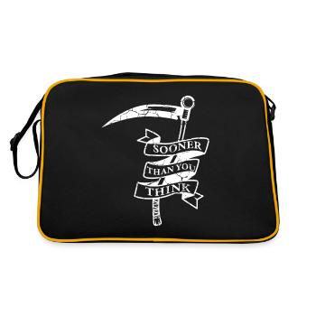 Grim Reaper Scythe Grim Reaper fan gift - Retro Bag - black/gold - Back