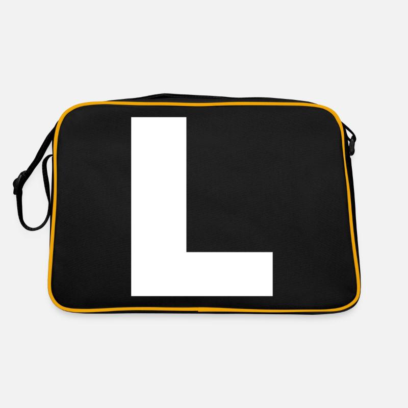 Letter Initials L Retro Bag