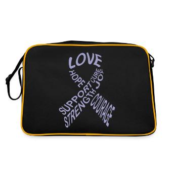 Cancer Chemo Gift - Retro Bag - black/gold - Back