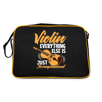Violine Orchester - Retro Tasche - Schwarz/Gold - Hinten