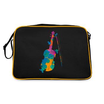 Joueur de violon violon violon cadeau - Sac Retro - noir/or - Dos