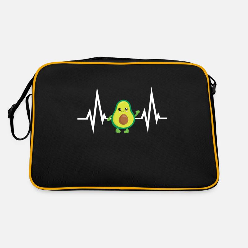 Heartbeat Avocado Retro Bag
