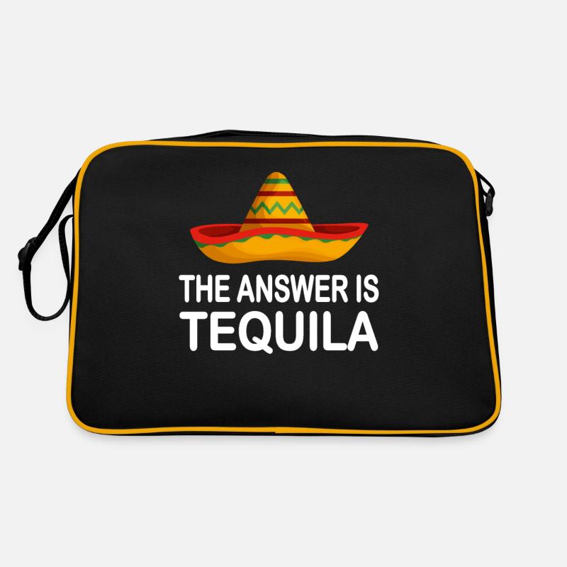 La réponse Tequila Mexico Party - Sac Retro - noir/or