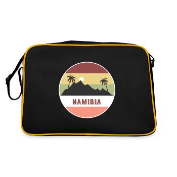 Namibie Pays et pays - Sac Retro - noir/or - Dos