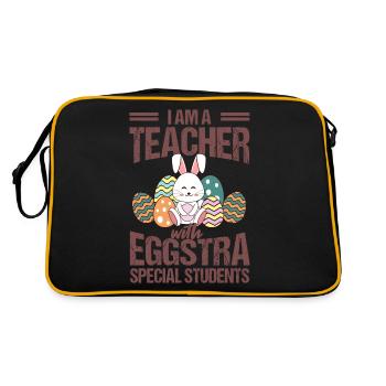 MEILLEURS ÉTUDIANTS Professeur Cadeaux de Pâques professeur - Sac Retro - noir/or - Dos