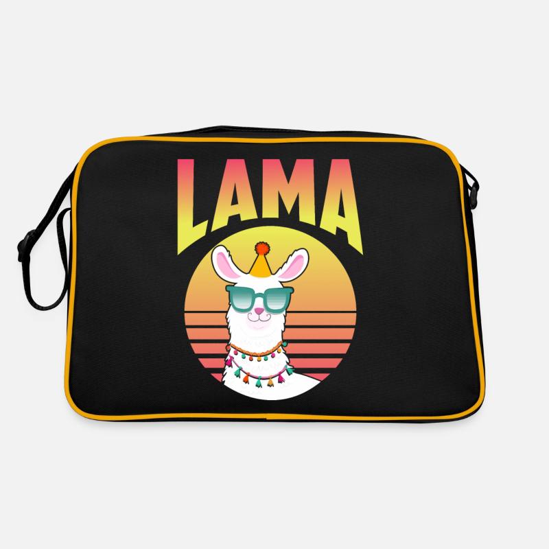 Lama en été Sac Retro