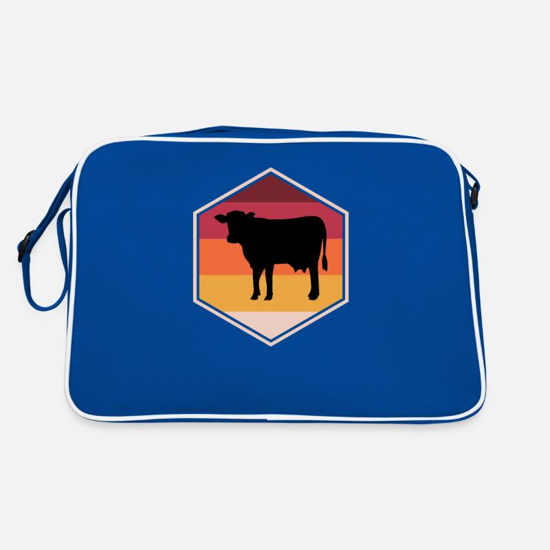 Fancy Cow Present Idea For Boys Retro Tasche