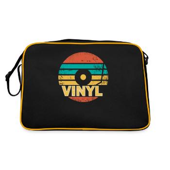 Cadeau de disque vinyle rétro, je collectionne les disques - Sac Retro - noir/or - Dos