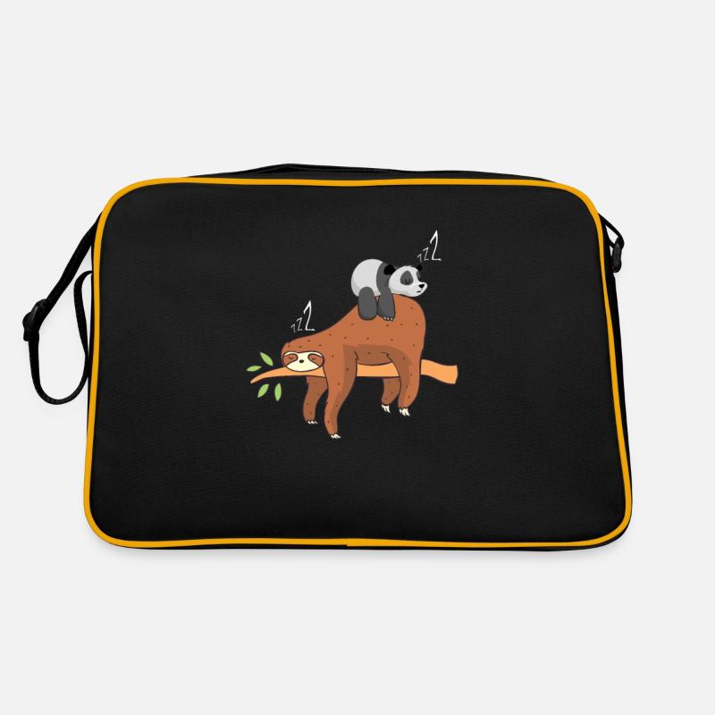 panda - Retro Bag - black/gold