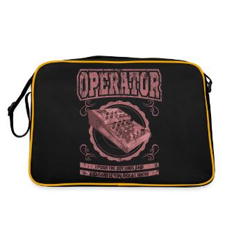 OPERATOR sound engineer crew gift sound engineer - Retro Bag - black/gold - Back