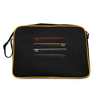 Cello Klassische Musik - Retro Tasche - Schwarz/Gold - Hinten