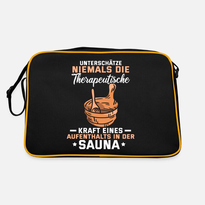 Lustig Sauna Aufguss Spruch Spa Geschenk Retro Tasche