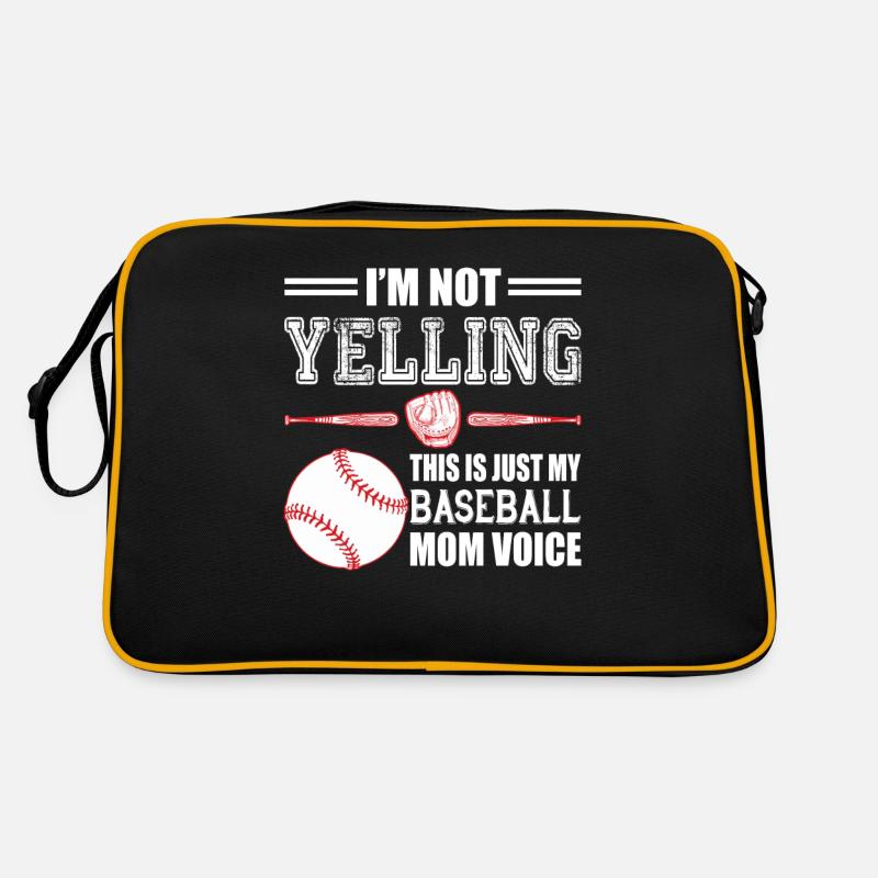 Je ne crie pas, c'est juste ma voix de maman de baseball Sac Retro