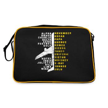 Alphabet pilote - Sac Retro - noir/or - Dos