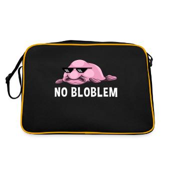 No Bloblem Blobfisch Funny deep sea fish - Retro Bag - black/gold - Back