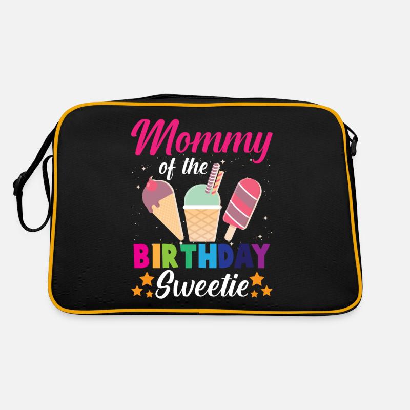 Geburtstag Mutter Eiscreme Prinzessin Kind Retro Tasche