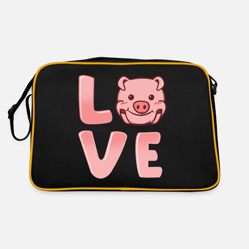 Pig Pig Pig - Sac Retro - noir/or