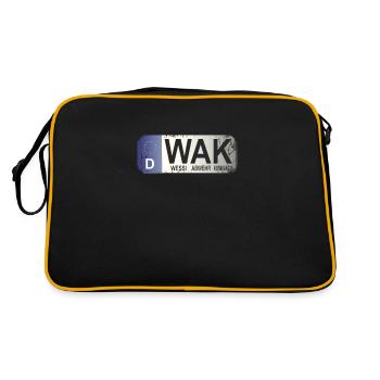 Car license plate WAK Germany - Retro Bag - black/gold - Back