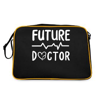 Étudiant en médecine étudiant en médecine - Sac Retro - noir/or - Dos