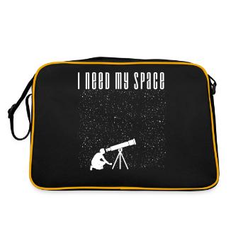 J'ai besoin de ma chemise de futur astronaute de l'espace - Sac Retro - noir/or - Dos
