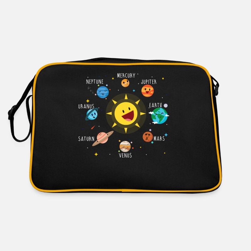 Chemise d'amant de l'espace du système solaire pour les enfants Sac Retro