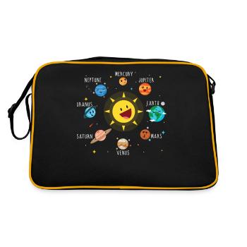 Solar System For Kids space lover Shirt - Sac Retro - noir/or - Dos