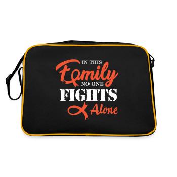 Leukemia Chemo Gift - Retro Bag - black/gold - Back