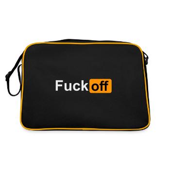 Va te faire foutre - Sac Retro - noir/or - Dos