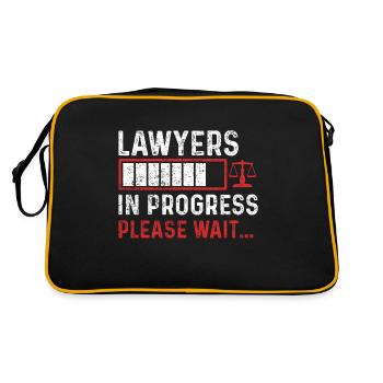 Étudiant en droit - Sac Retro - noir/or - Dos