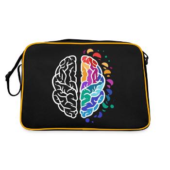 brain - Retro Bag - black/gold - Back