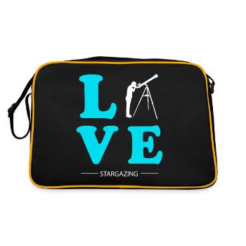 STARGAZING LOVE - Retro Bag - black/gold - Back