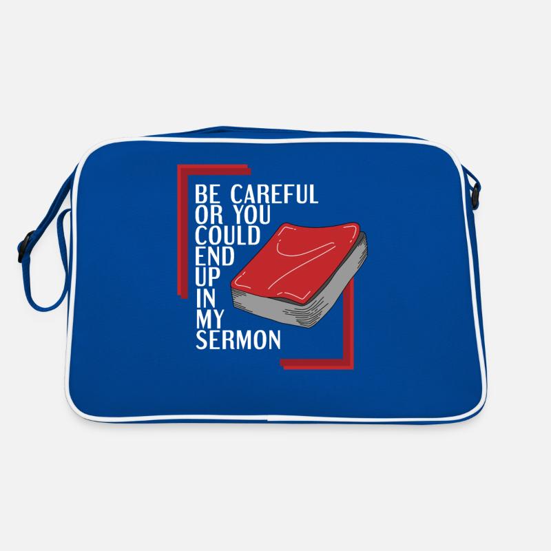 Le pasteur drôle de cadeau Sac Retro