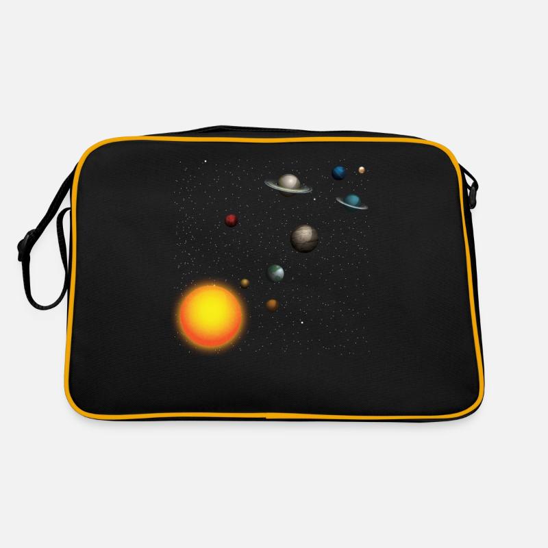 Système solaire Espace 8 planètes et amoureux de l'espace solaire Shi Sac Retro
