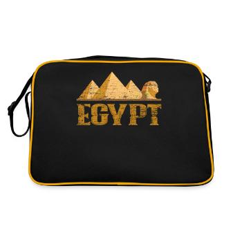 Egypt pyramids - Retro Bag - black/gold - Back