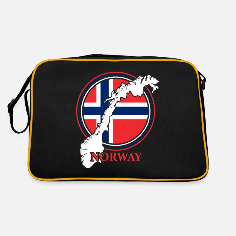 Norwegen Wikinger Geschenk Retro Tasche