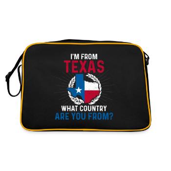 Texas America - Sac Retro - noir/or - Dos
