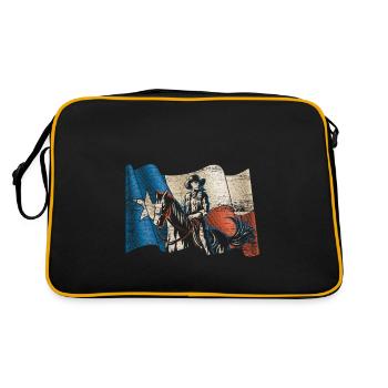 Texas cowboy - Retro Bag - black/gold - Back