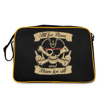 Chemise de fan de pirate All For Rum et Rum For All - Sac Retro - noir/or - Dos