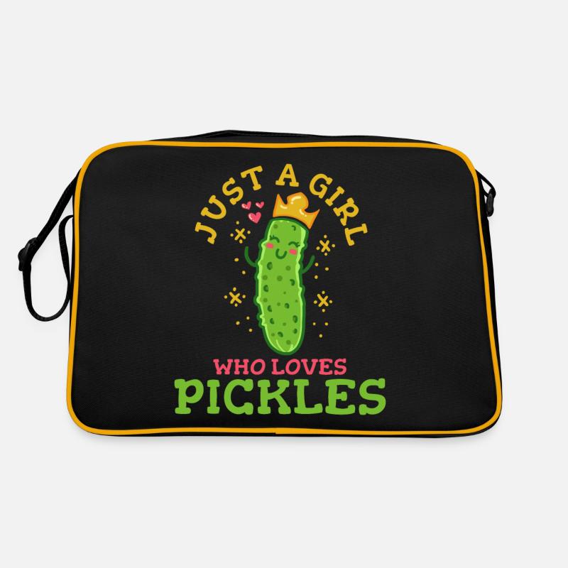 Gemüse Gurke Retro Tasche
