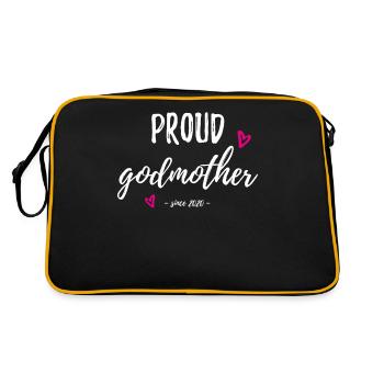 Patentante - Retro Tasche - Schwarz/Gold - Hinten