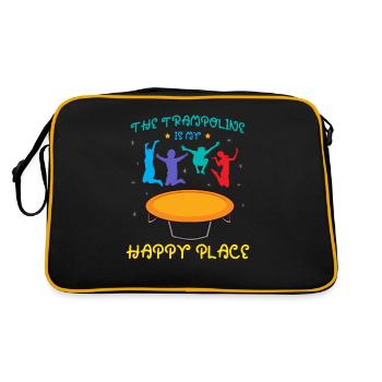 Trampoline sautant d'amour - Sac Retro - noir/or - Dos