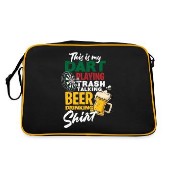 Dart Hobby Bière - Sac Retro - noir/or - Dos