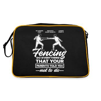 Sport d'escrime - Sac Retro - noir/or - Dos